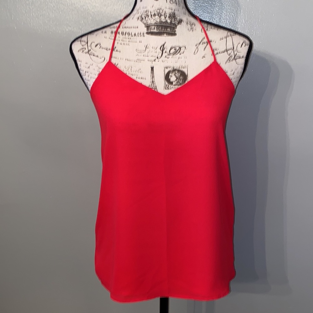 Express Red Pink reversible racerback Spaghetti Strap Tank Top